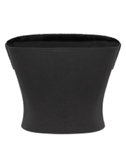 SISTERS Áo tube phối lông Moonbeam - Đen