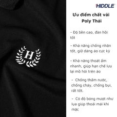 H04-T5 Áo polo nam LUX - Đen