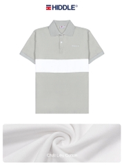 H7-T11 Áo polo Hiddle phối màu sọc ngang thân trẻ trung
