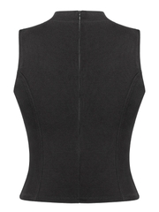 SISTERS Áo dáng dài phối đinh tán Sparkle - Đen