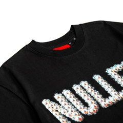 Áo thun đen in chữ NULLED Gemstone Tee N-T15-D