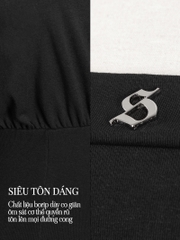 SISTERS Áo trễ vai dài tay Elise