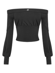 SISTERS Áo trễ vai dài tay Elise