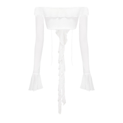 SISTERS Áo thun lưới trễ vai Felicia