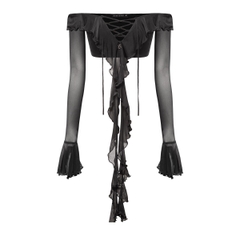 SISTERS Áo thun lưới trễ vai Felicia