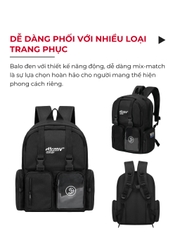 K-P1 Logo Backpack - BLACK