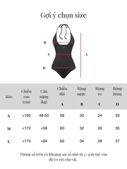 SISTERS Bodysuit cổ yếm Yedda - Đen