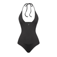 SISTERS Bodysuit cổ yếm Yedda - Đen