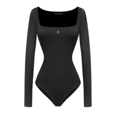 SISTERS Bodysuit cổ vuông lưng thấp Orchid