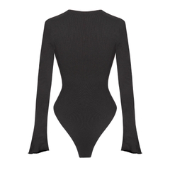 SISTERS Bodysuit xẻ cổ đan dây ngực Dionysus