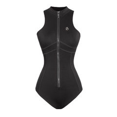 SISTERS Bodysuit cao cổ kéo khoá Athena