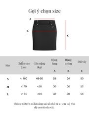 SISTERS Chân váy lửng Madeleine - Trắng