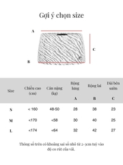 SISTERS Chân váy len lông thỏ Noctis