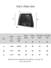 SISTERS Chân váy da Mini Skirt Jasmine