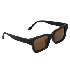 Kính Mắt Gọng Vuông Màu Đen Tròng Nâu CONLEY Chính Hãng, Thời thượng | CO-0073-DN