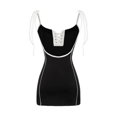 SISTERS Váy đầm body hai dây cột nơ Olga