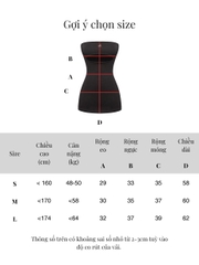 SISTERS Váy đầm body cúp ngực xẻ underbood Bernadette