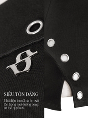 SISTERS Váy đầm body tay dài trễ vai Eser