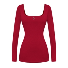 SISTERS Đầm body tay dài cổ vuông Giada