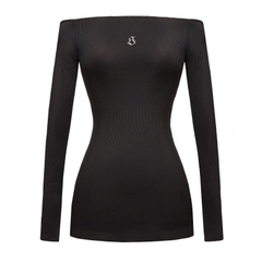 SISTERS Váy đầm body trễ vai dài tay Dorie