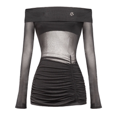 SISTERS Váy đầm body trễ vai Fanny