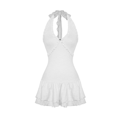 DKMV Catlyn Dress - Xám trắng