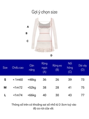 DKMV Cather Dress - Xám trắng