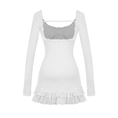 DKMV Cather Dress - Xám trắng