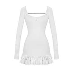 DKMV Cather Dress - Xám trắng