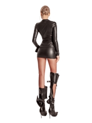 SISTERS Váy đầm body da dài tay kèm belt Eleanor