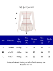 DKMV Liz Dress - Xám trắng