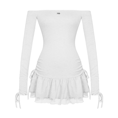 DKMV Liz Dress - Xám trắng