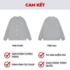 K09-AK2 Rib Cardigan-Xám đậm