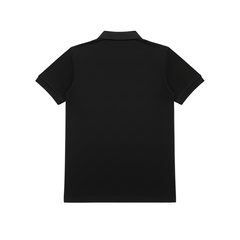 ÁO POLO HAMCHOI Nam Nữ Cotton Mát Mịn Form Suông Cổ Bẻ Truyền Thống Dễ Mặc Hàng Ngày Màu Đen