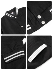 H04-AK2 Áo Khoác Nam Bomber Varsity HIDDLE