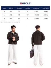 Áo khoác kaki nam phối da Hiddle H-AK8
