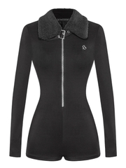 SISTERS Jump đùi phối cổ lông cừu Francesca - Đen