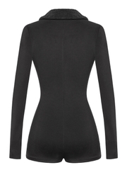 SISTERS Jump đùi phối cổ lông cừu Francesca - Đen