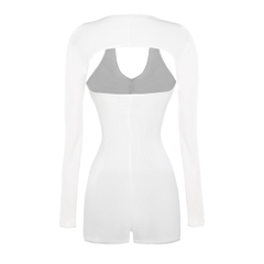 Sisters Jump đùi cổ yếm kèm áo khoác ngoài Oralie