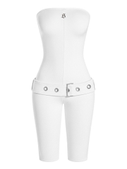 SISTERS Jump lửng cúp ngực kèm belt Amelie - Trắng