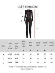 SISTERS Jump quần dài cao cổ Flurry - Đen