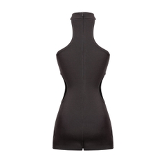 SISTERS Jump đùi cúp ngực phối cổ Choker Polki