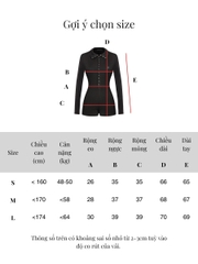 SISTERS Jump đùi tay dài cổ bấm nút Hades