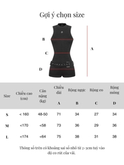 SISTERS Jump đùi cao cổ kèm nịt Frosting - Trắng