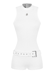 SISTERS Jump đùi cao cổ kèm nịt Frosting - Trắng