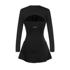 SISTERS Jump váy tay dài khoá kéo ngực Lowen