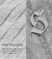 Sisters Set áo quần lưng lật len gân Farley