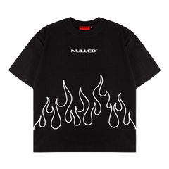 Áo thun đen local brand Burn Tee N-T10