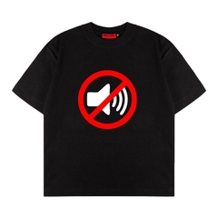 Áo thun đen in hình NULLED Mute Tee N-T21-D