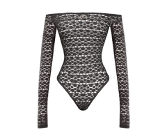 SS24-J17 Bodysuit ren hoa nhí trễ vai Daisy